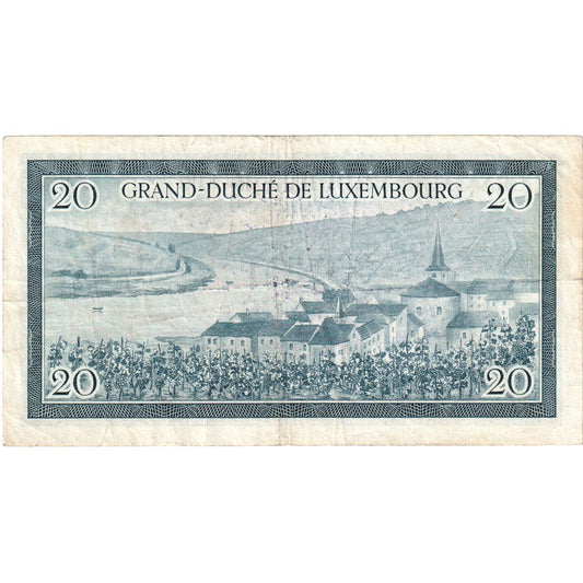 Luxembursko,
20 frankov,
VF (30-35)