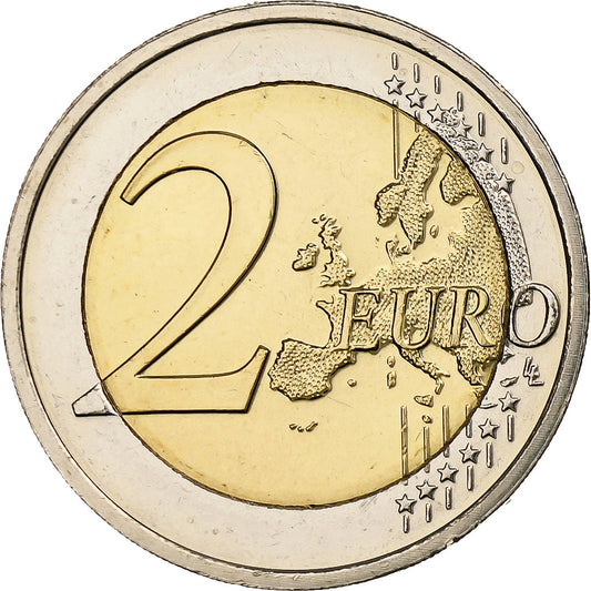 Luxembursko,
2 eurá,
30 rokov pred Drapeau de l'UE