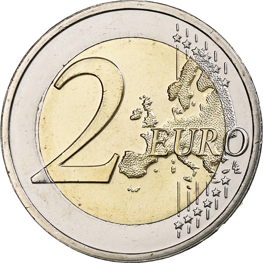 Luxembursko,
2 eurá,
175. Jahretag – Unabhängigkeit Luxemburgs