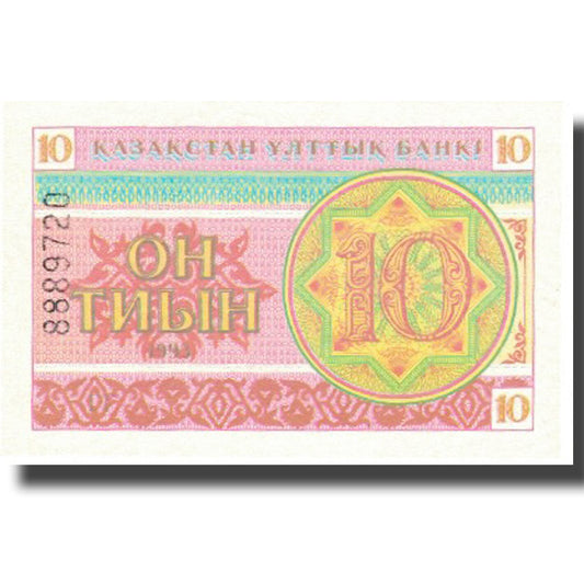 bankovka,
Kazachstan,
10 Tyin