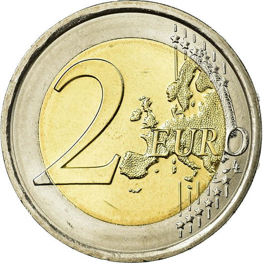 taliančina,
2 eurá,
450. Jahrestag von GALILEO GALILEI