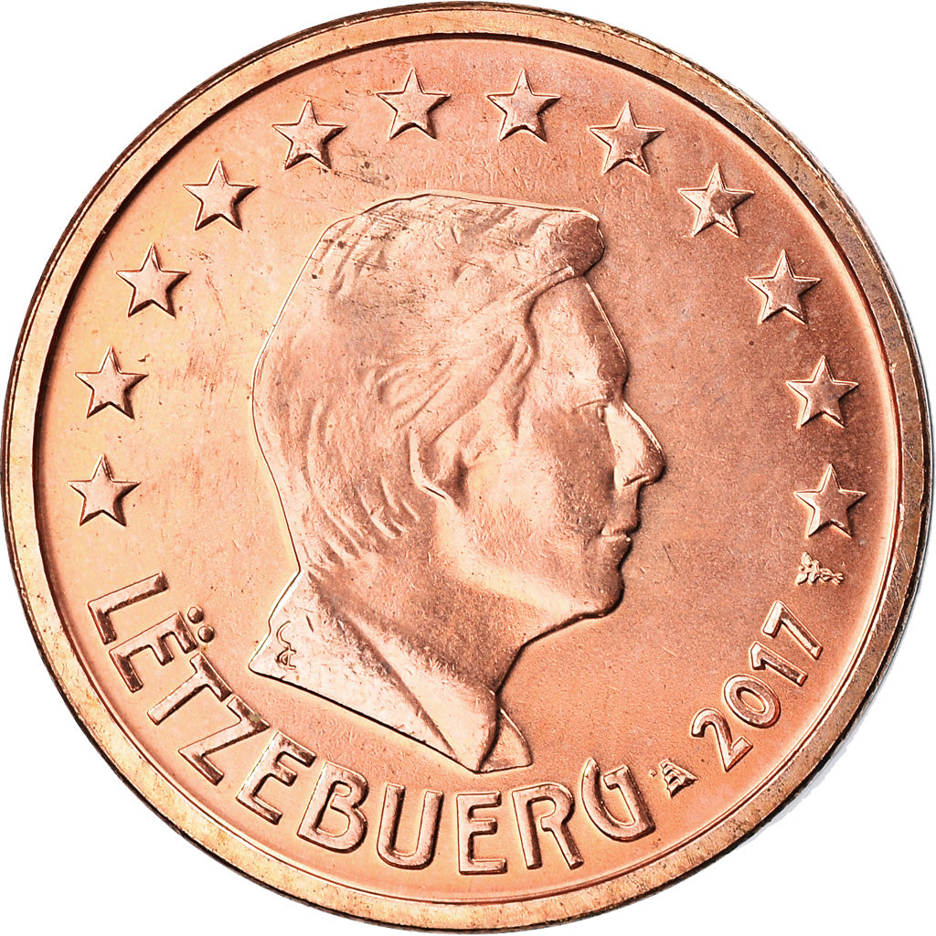 Luxembursko,
2 euro centy,
2017