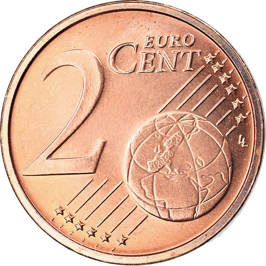 Luxembursko,
2 euro centy,
2017