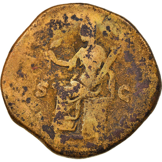 minca,
Faustína II.
Sestertius