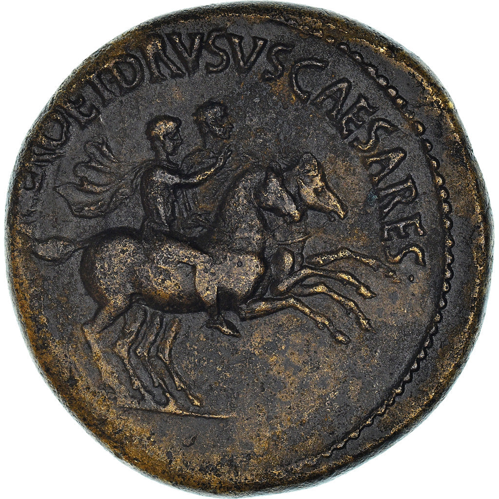 minca,
Caesars Nero a Drusus,
Dupondius