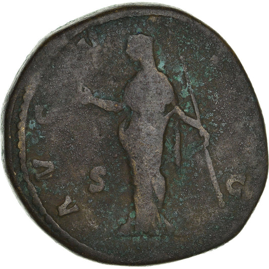 minca,
Faustína I.
Sestertius