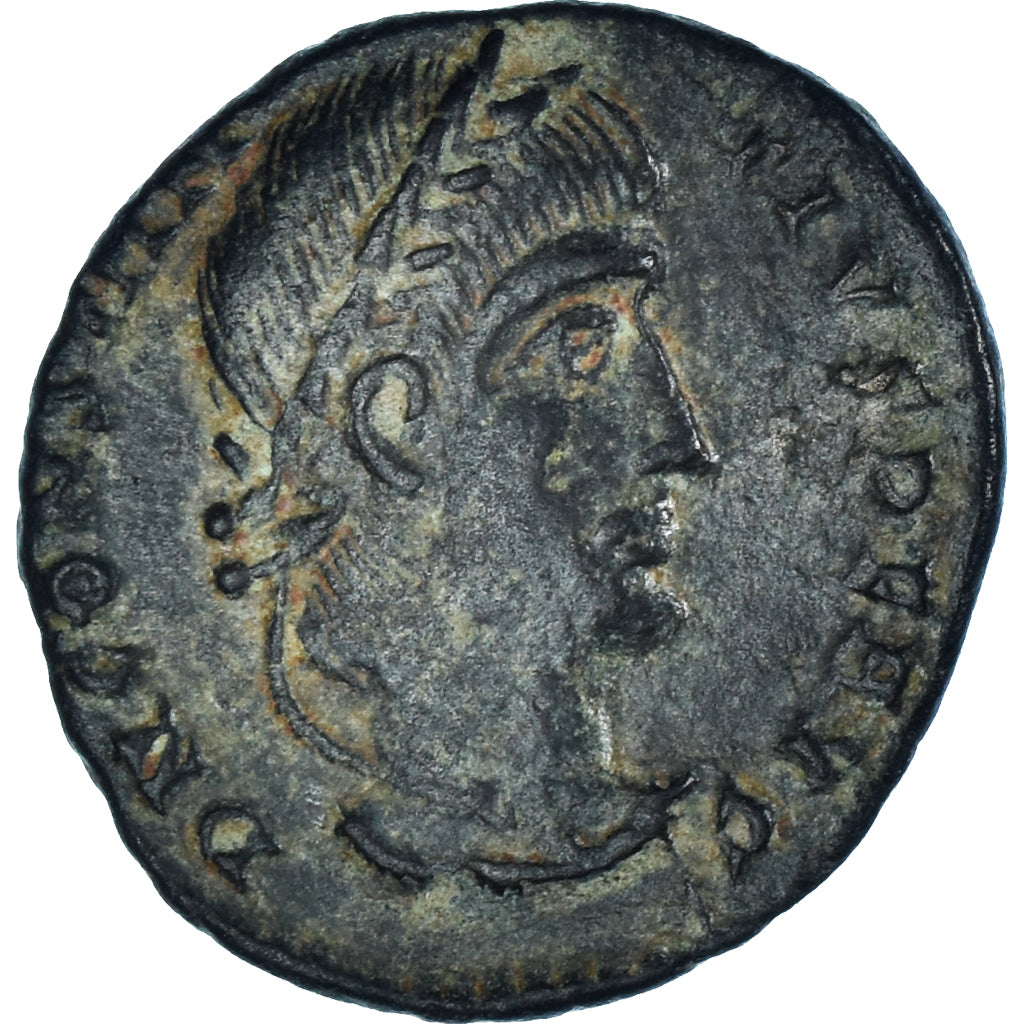 minca,
 
 Constantius II.
 
 Bronz Æ