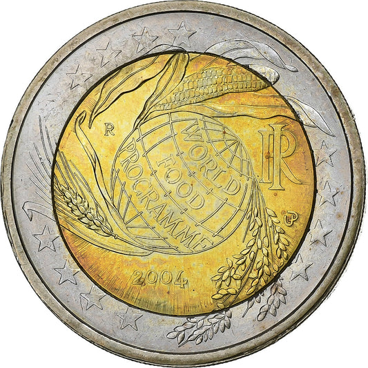 taliančina,
 
 2 eurá,
 
 2004
