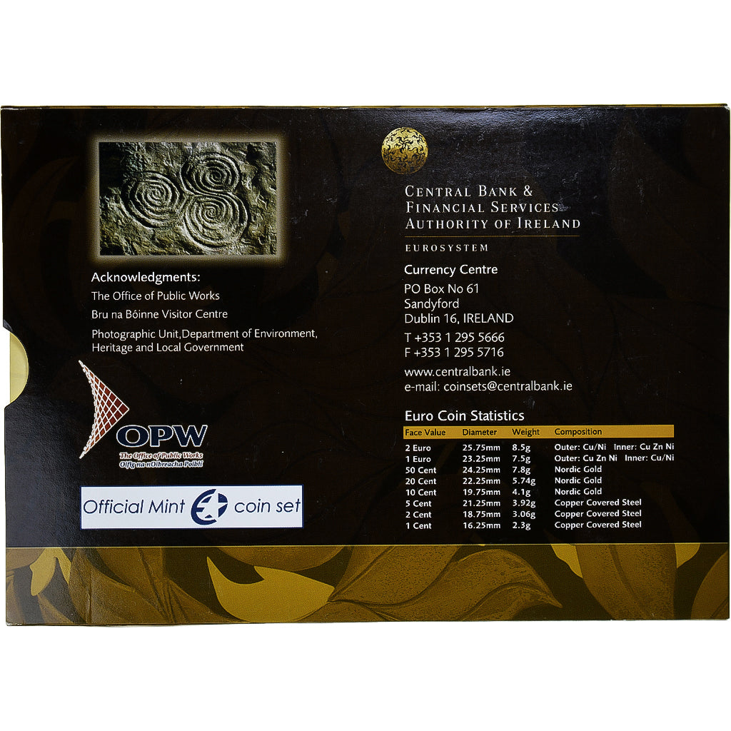 Írsko,
 
 1 cent za 2 eurá,
 
 Euro - Newgrange set
