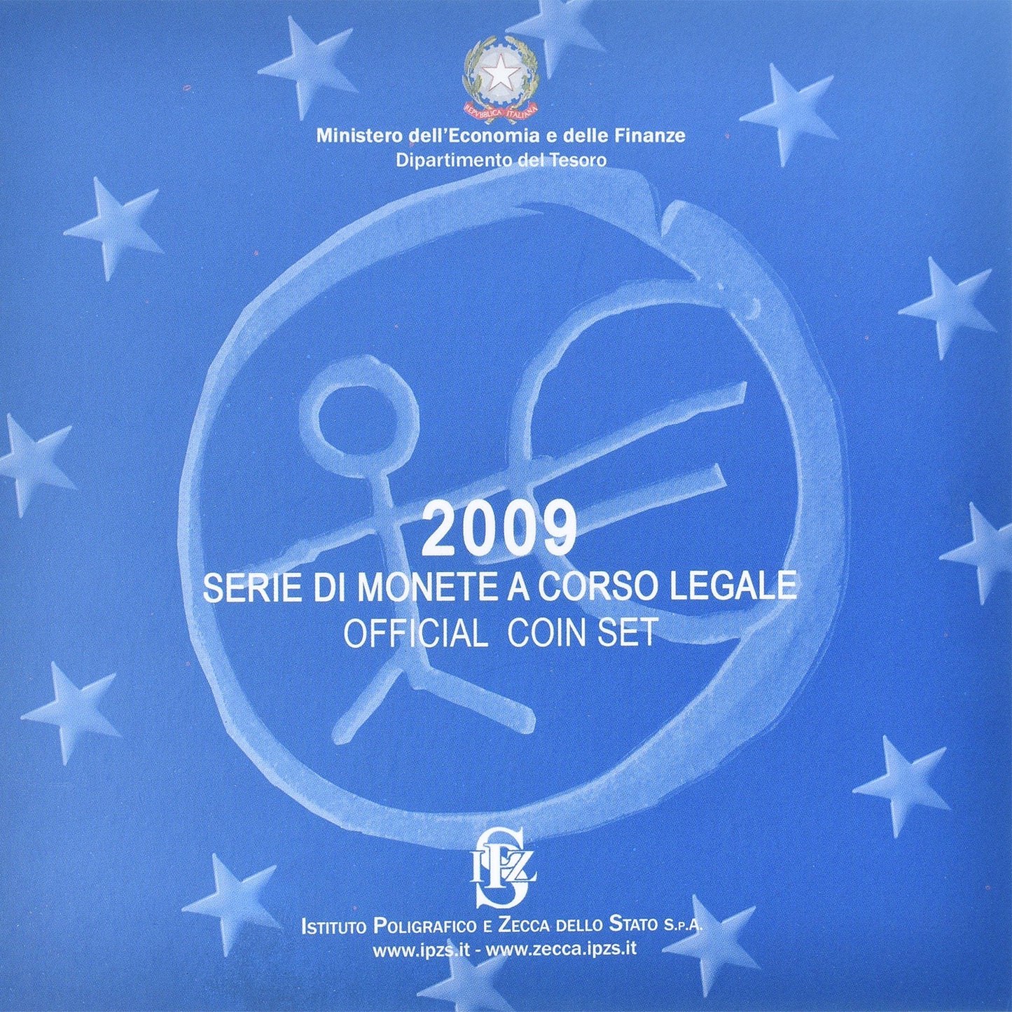 taliančina,
 
 Setze 1 ct. - 2 eurá,
 
 2009