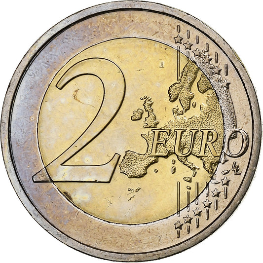 Írsko, 
  
  2 eurá, 
  
  30 Jahre Flagge der European Union