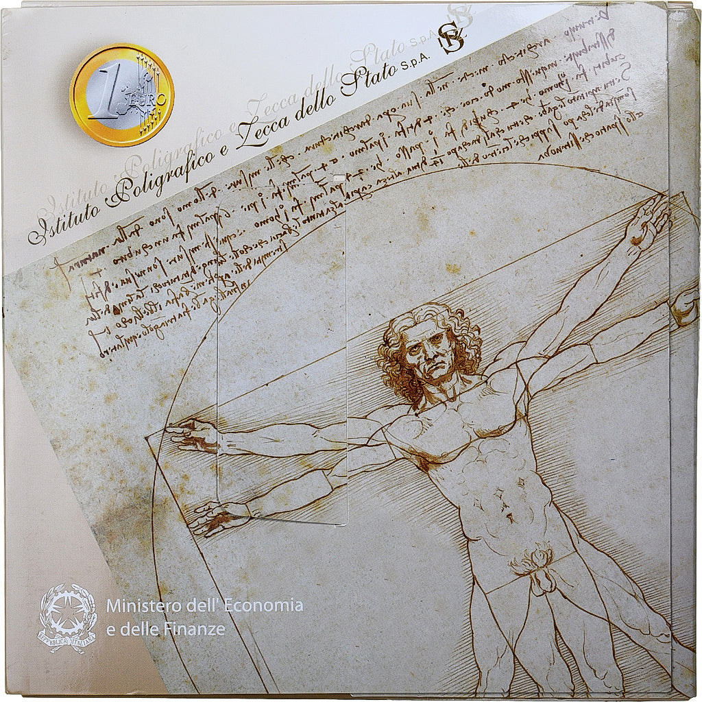 taliančina,
 
 Setze 1 ct. - 2 eurá,
 
 Münzkaarte.FDC