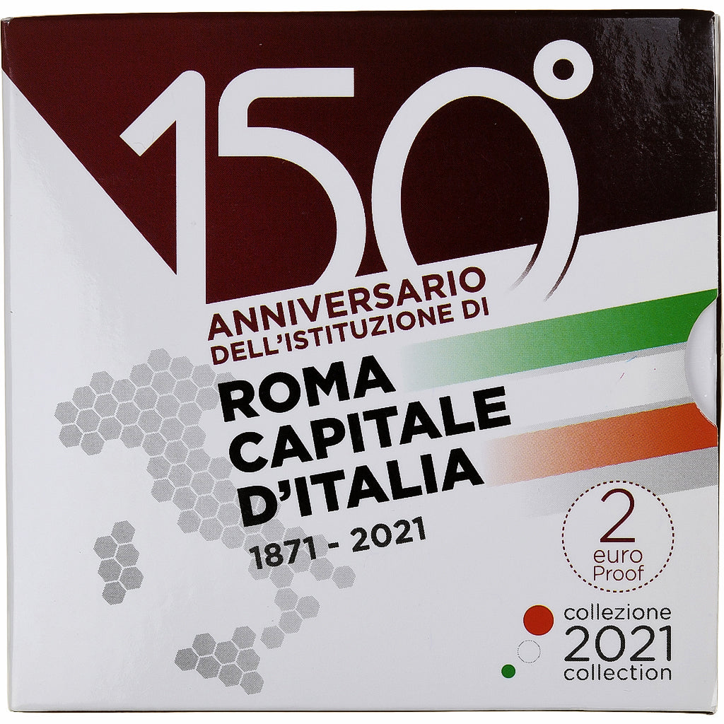 taliančina, 
  
  2 eurá, 
  
  Róm, Hauptstadt Taliani