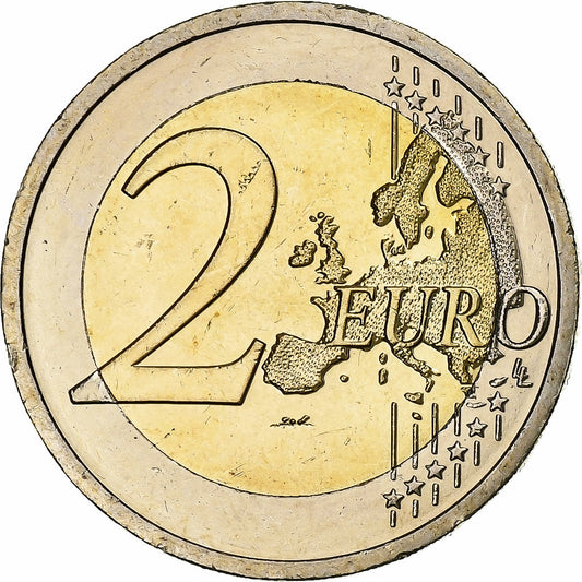 Írsko, 
  
  2 eurá, 
  
  10 Jahre Euro-Bageld