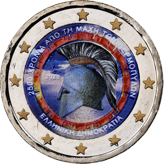 Grécko, 
  
  2 eurá, 
  
  Coloriert