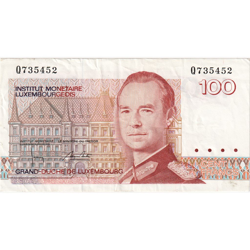 Luxembursko,
 
 100 frankov,
 
 WF(40-45)