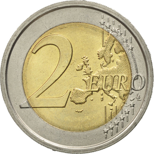 taliančina, 
  
  2 eurá, 
  
  10. Jahrestag der Europäischen Währungsunion