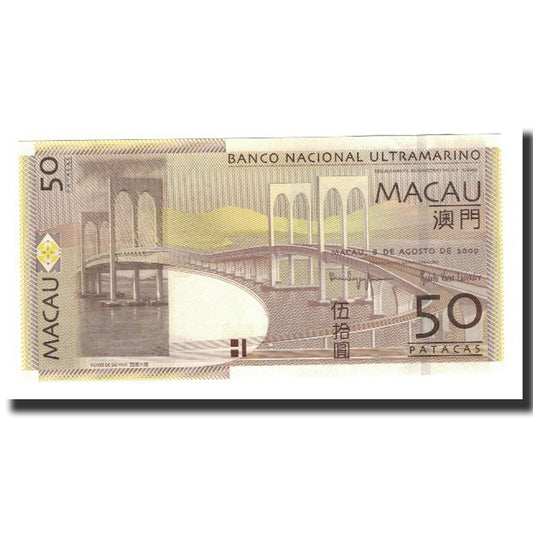 bankovka,
 
 Macao,
 
 50 Pataqov