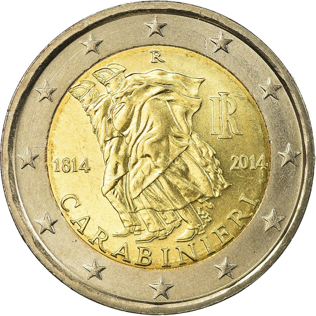 taliančina,
 
 2 eurá,
 
 Karabíny