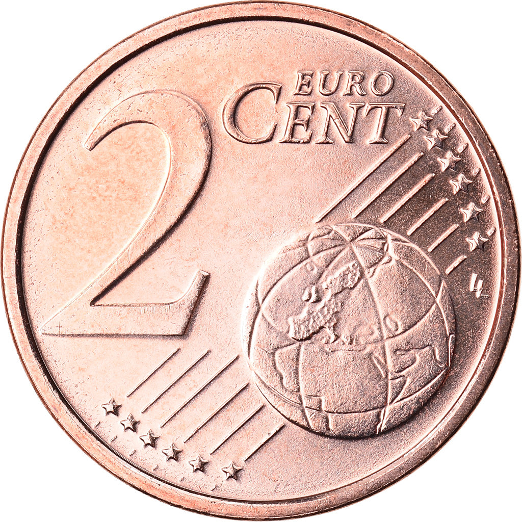 Luxembursko,
 
 2 euro centy,
 
 2015