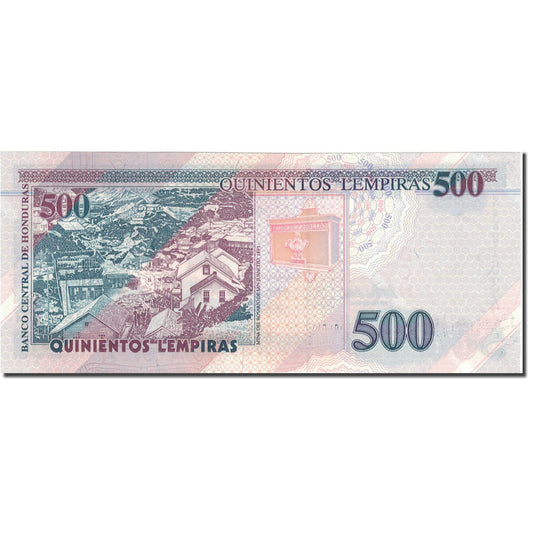 bankovka, 
  
  Honduras, 
  
  500 Lembir
