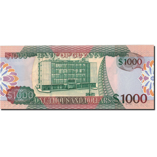 bankovka,
 
 Guyana,
 
 1 000 dolárov