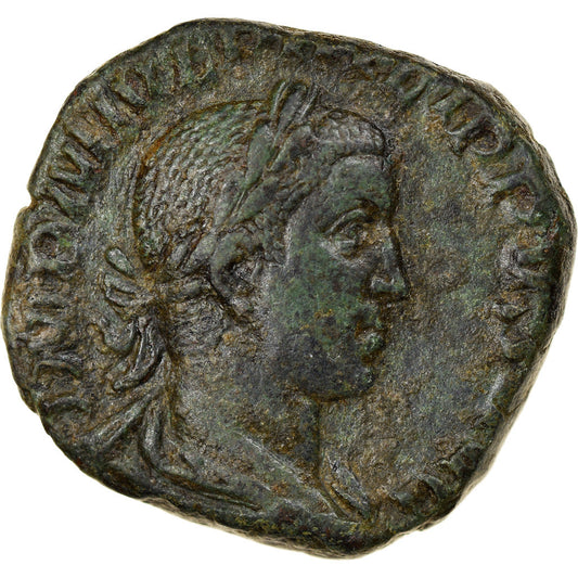 minca,
 
 Filip II.,
 
 Sestertius