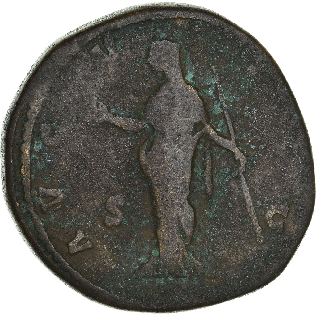 minca,
 
 Faustína I.
 
 Sestertius